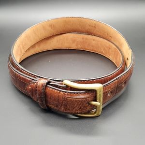 Italian Croco Calf Leather (Crocodile Embossed) Belt